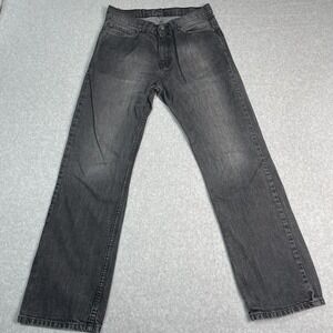 Perry Ellis Faded Black Mens Jeans 30 X30 Straight Leg EUC